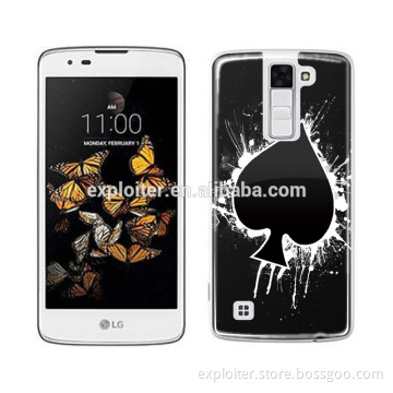 Ultra thin soft plastic epoxy resin custom phone case for LG K8 case